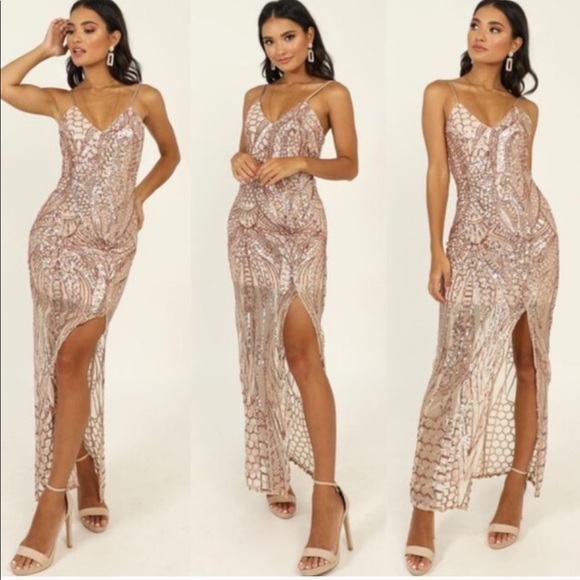Showpo. Dresses & Skirts - NWT Showpo. Be my Lover Sequin Dress